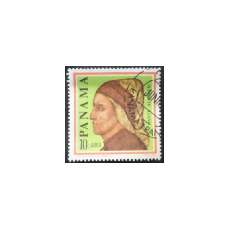 Selo postal do Panamá de 1966 Dante Alighieri