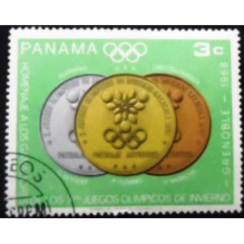 Selo postal do Panamá de 1968 Figure skating MCC