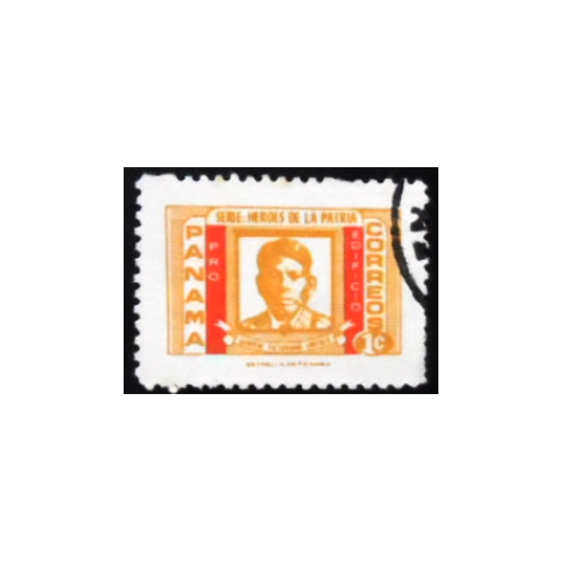 Selo postal do Panamá de 1973 Victoriano Lorenzo