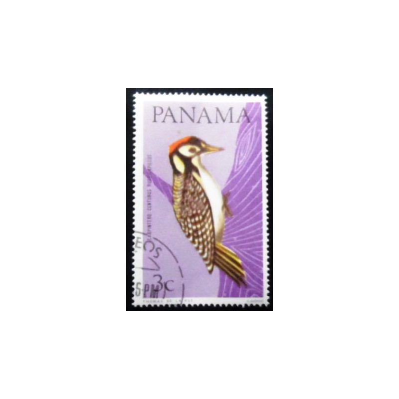 Selo postal do Panamá de 1965 Woodpecker MCC