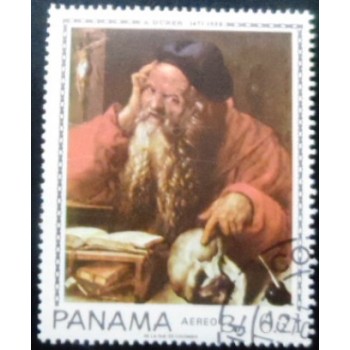 Selo postal do Panamá de 1967 St. George and the Dragon MCC