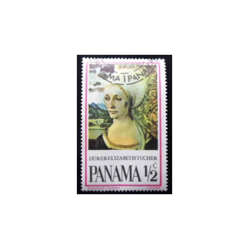 Selo postal do Panamá de 1966 Elizabeth Tucher