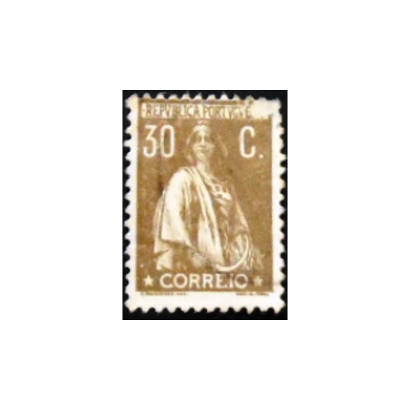 Imagem similar à do selo postal de Portugal de 1921 Ceres 30 U