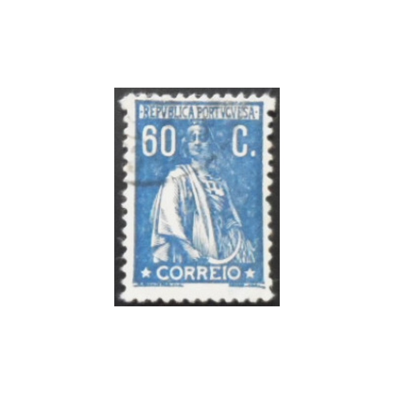 Selo postal de Portugal de 1921 - Ceres 60 U C