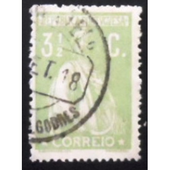 Imagem similar à do selo postal de Portugal de 1918 - Ceres 3½ U