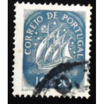 Imagem similar à do selo postal de Portugal de 1943 Caravel 10 U