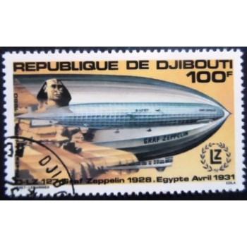 Selo postal de Djibouti de 1980 Graf Zeppelin