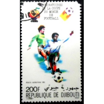 Selo postal de Djibouti de 1981 Players Different