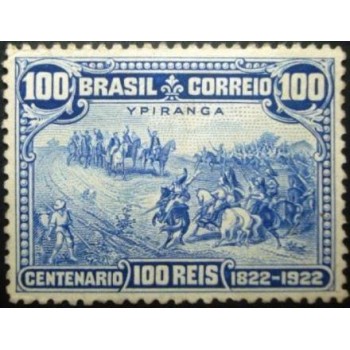 Selo postal do Brasil de 1922 Grito do Ipiranga N