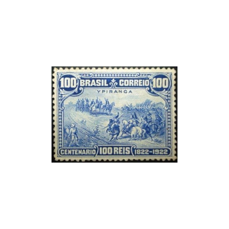 Selo postal do Brasil de 1922 Grito do Ipiranga N