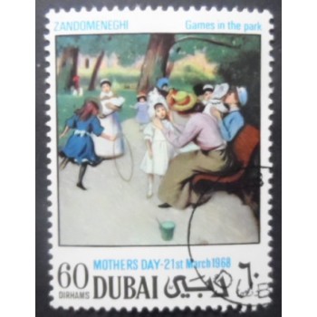 Selo postal do Dubai de 1968 Games in the Park