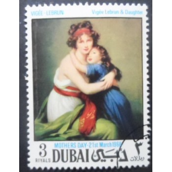 Selo postal do Dubai de 1968 Marie Louise