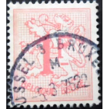 Selo postal da Bélgica de 1960 - Number on Heraldic Lion 1