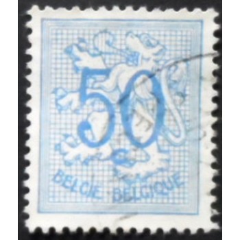 Imagem similar à do selo postal da Bélgica de 1951 Number on Heraldic Lion 50