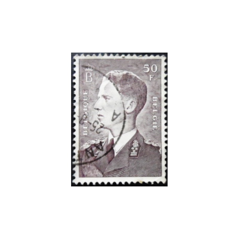 Selo postal da Bélgica de 1952 King Baudouin