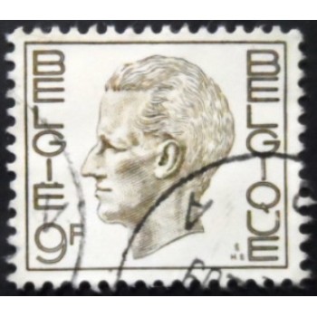 Selo postal da Bélgica de 1971 King Baudouin 9