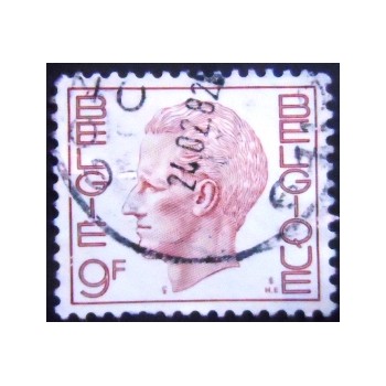 Imagem similar à do selo postal da Bélgica de 1980 King Baudouin Type Elström 9