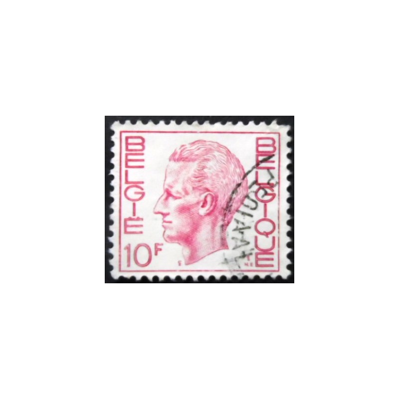 Imagem similar à do selo postal da Bélgica de 1971 King Baudouin 10