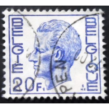 Selo postal da Bélgica de 1976 King Baudouin Type Elström 20