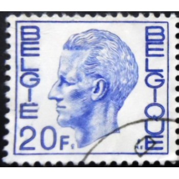 Selo postal da Bélgica de 1971 King Baudouin Type Elström 20