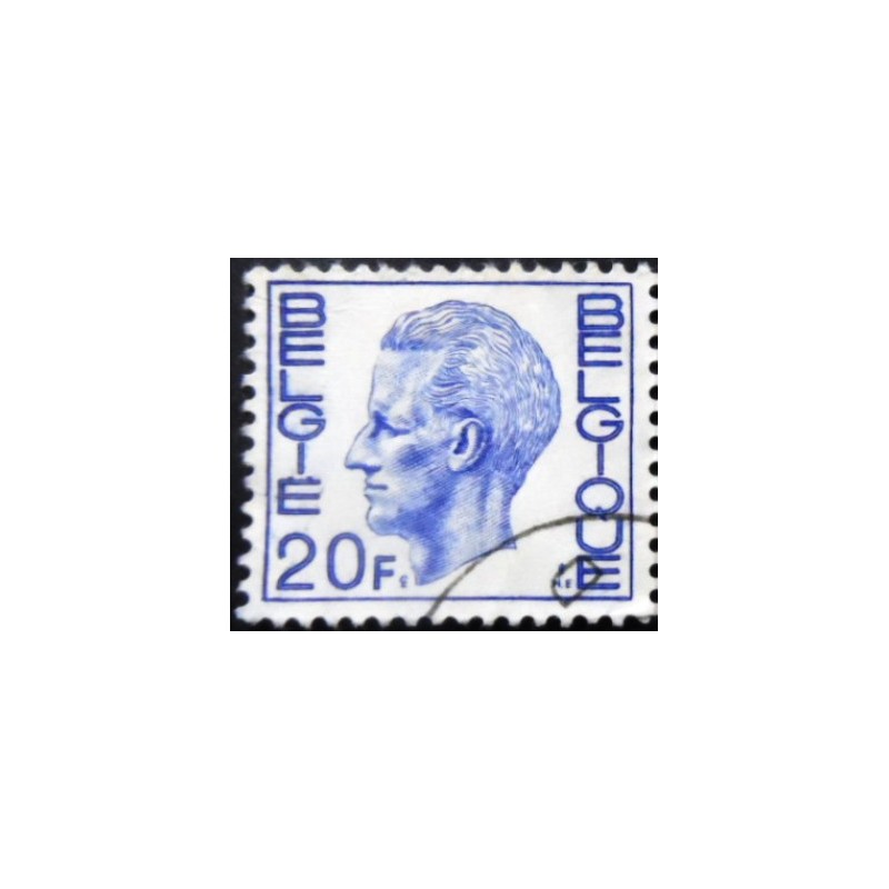 Selo postal da Bélgica de 1971 King Baudouin Type Elström 20