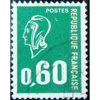 Imagem similar à do selo postal da França de 1974 Marianne type Béquet 60 Y