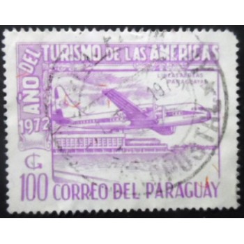 Selo postal do Paraguai de 1972 Aircraft