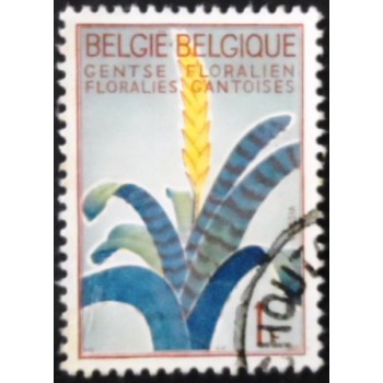 Selo postal da Bélgica de 1965 Flaming Sword