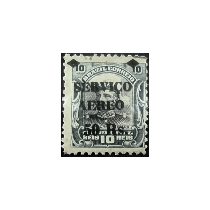 Selo postal do Brasil de 1927 - Hermes da Fonseca 50/10 N