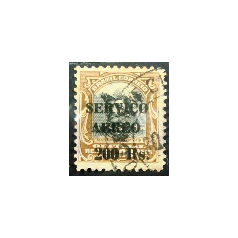 Imagem similar à do selo postal do Brasil de 1927 Hermes da Fonseca  200 / 5 U