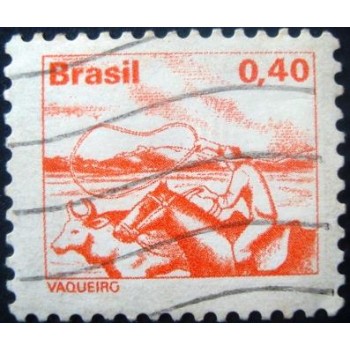 Imagem similar á do selo postal do Brasil de 1979 Vaqueiro