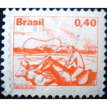 Imagem similar à do selo postal do Brasil de 1980 VaqueiroU