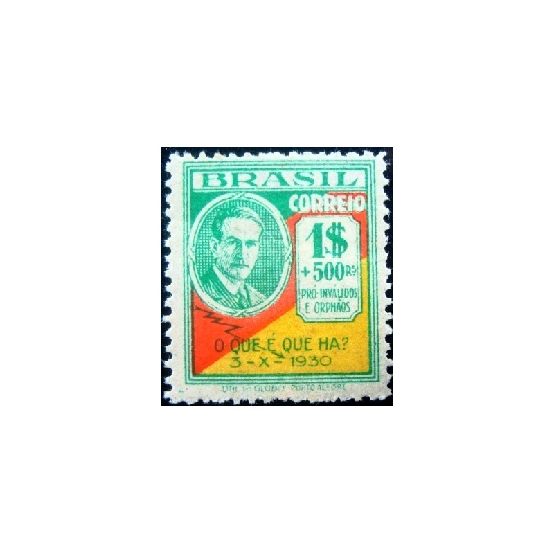 Selo postal do Brasil de 1931 Oswaldo Aranha M