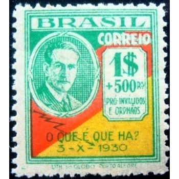 Selo postal do Brasil de 1931 Oswaldo Aranha M