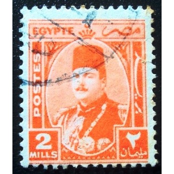 iMAGEM SIMILAR À DO Selo postal do Egito de 1944 King 2Farouk 2