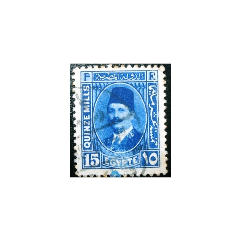 Imagem similar à do selo postal do Egito de 1927 King Fuad I 15