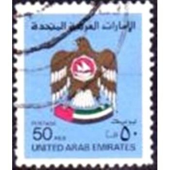 Selo postal dos Emirados Árabes Unidos de 1982 Coat of Arms 50