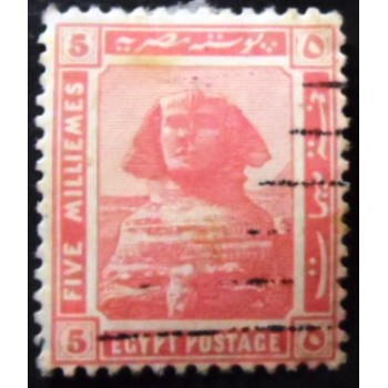 Selo postal do Egito de 1921 - Sphinx 5