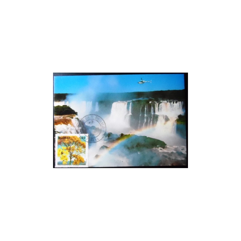 Cartão postal de 1978 Cataratas Foz do Iguaçu