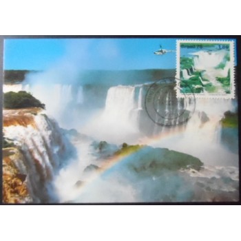Cartão postal de 1978 Cataratas Foz do Iguaçu B