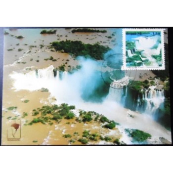 Cartão postal de 1978 Cataratas Foz do Iguaçu 65131
