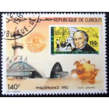 Selo postal do Djibouti de 1982 Philexfrance