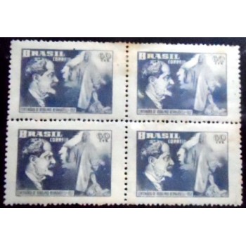 Imagem da Quadra de selos postais do Brasil de 1952 Rodolfo Bernardelli N