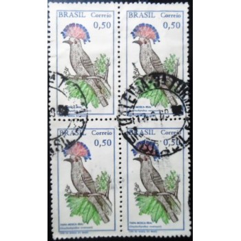 Quadra de selos postais do Brasil de 1968 Papa-mosca U