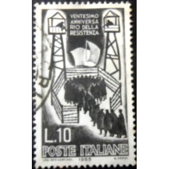Selo postal da Itália de 1965 Prisoners of War