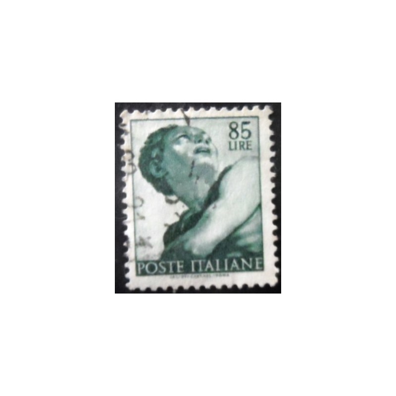 Selo postal da Itália de 1961 Head of Prophet Giona U