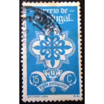 Selo postal de Portugal de 1940 Badge of the Portuguese Legion 15