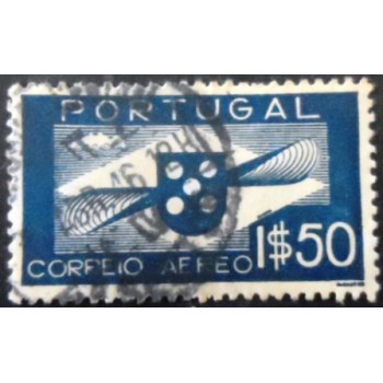 Selo postal de Portugal de 1936 Shield and Propeller 1,50