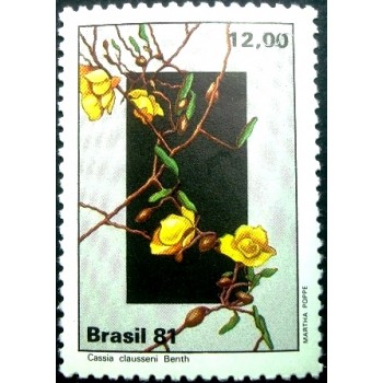 Selo postal do Brasil de 1981 Cássia M