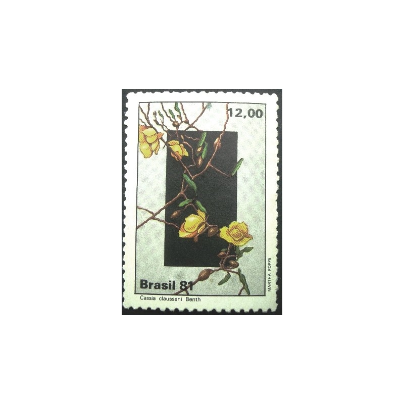Imagem similar à do selo postal do Brasil de 1981Cássia